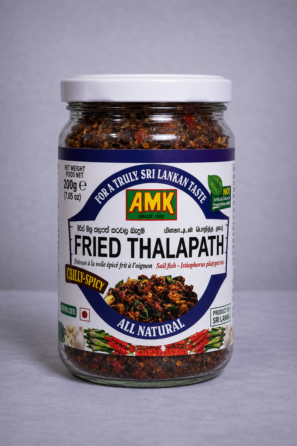 AMK Chili Spicy Fried Thalapath (200g)