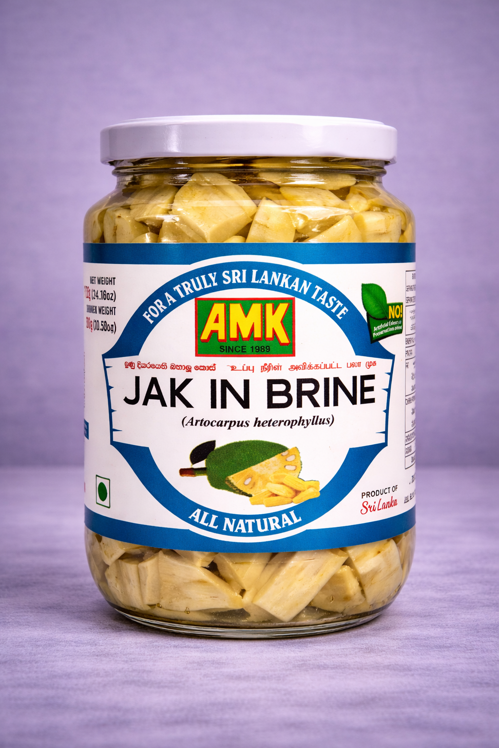 AMK Jak  (Artocarpus Heterophyllus) in Brine (685g)