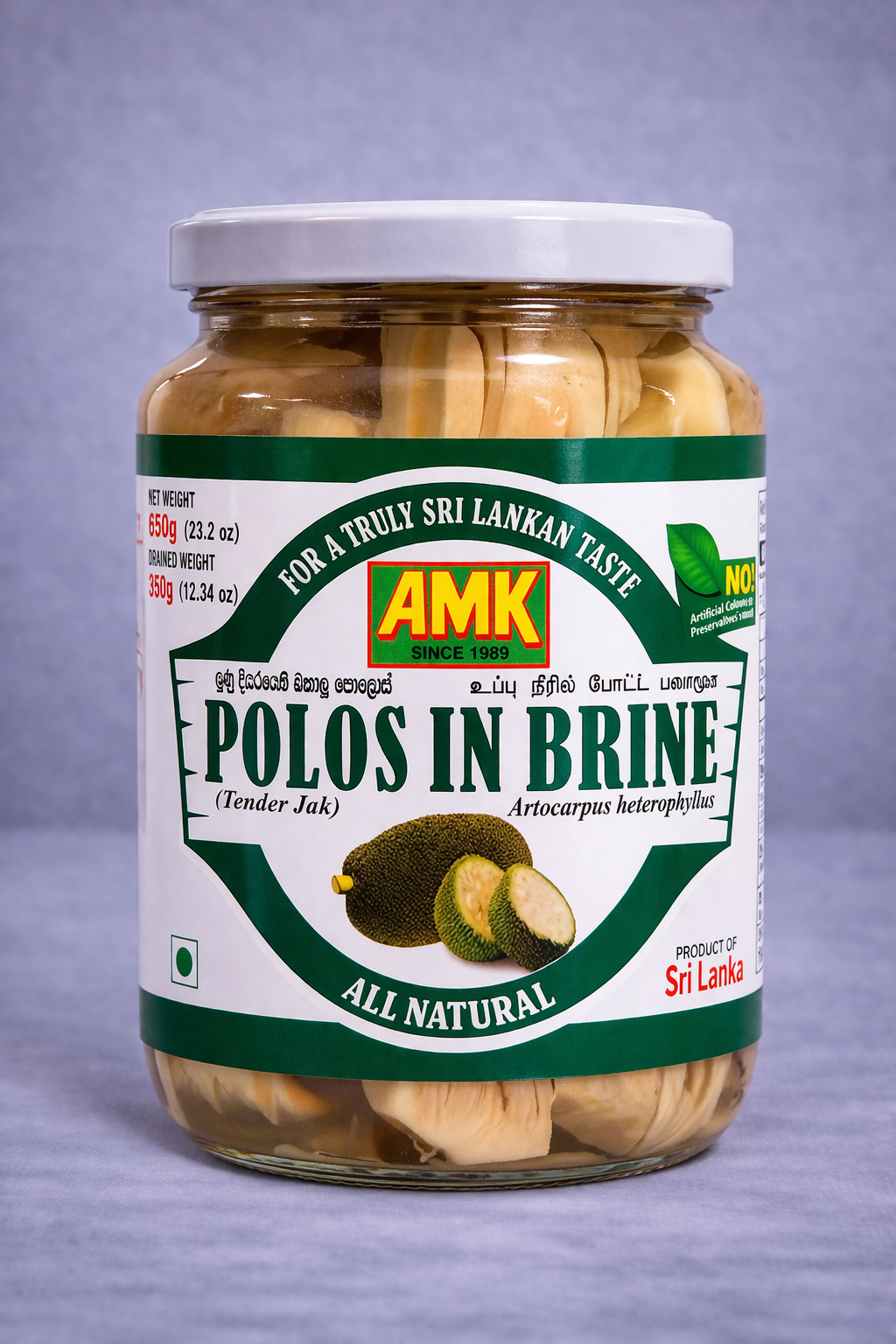 AMK Polos in Brine – Tender Jak (650g)